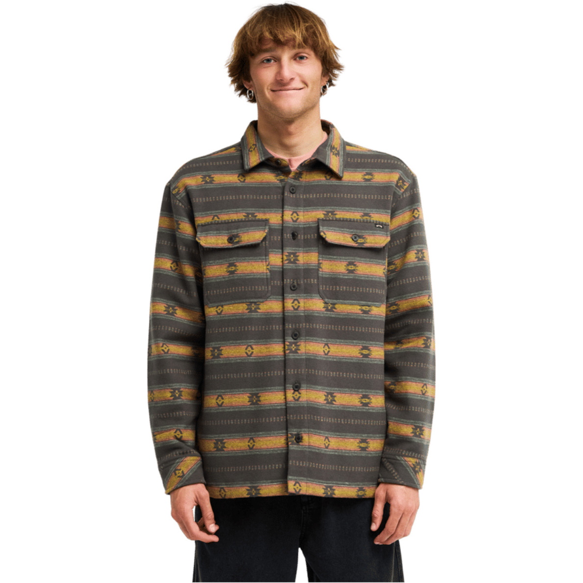 2026 Billabong Mens Offshore Lined Overshirt EBYWT03034 - Raven